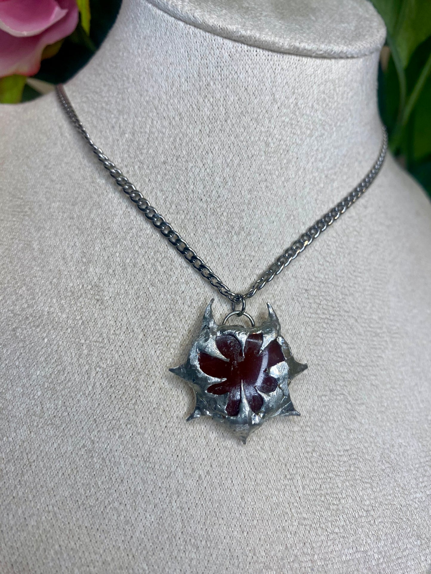 Red Spiky heart