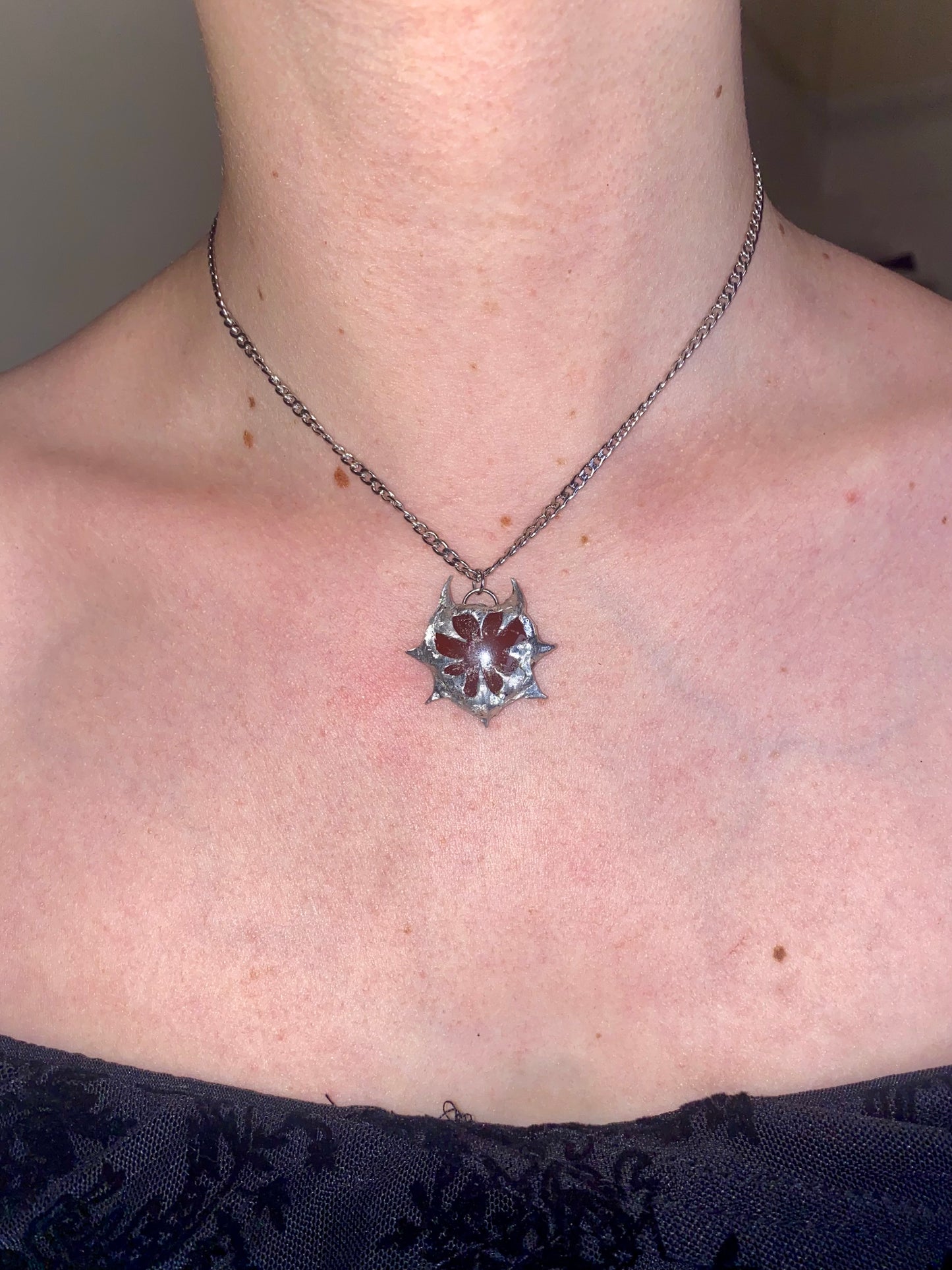 Red Spiky heart