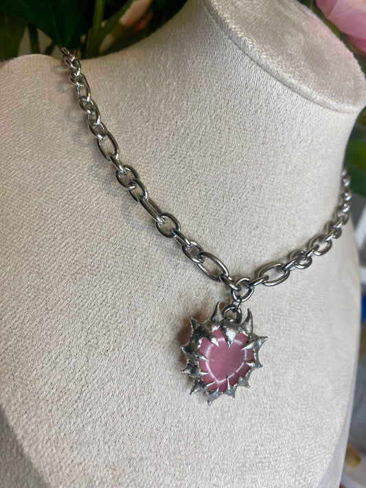 Spiky pink heart